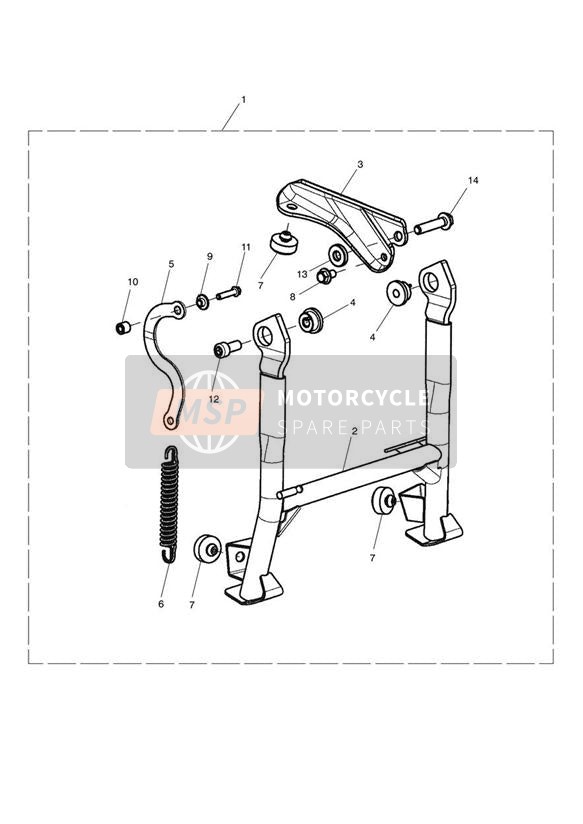 T3201228, Bolt, Hhf, M8 X 14, Slv, Triumph, 0