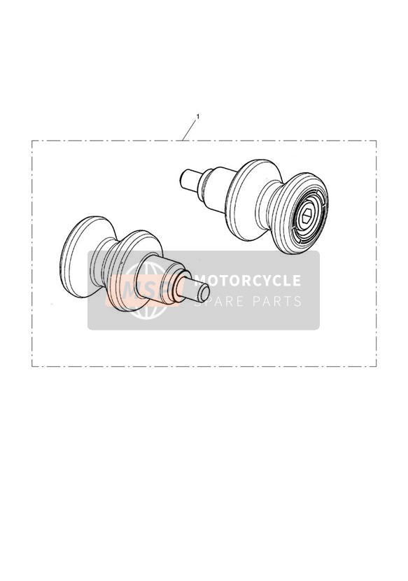 Standaard Paddock Stand Bobbins Kit 2