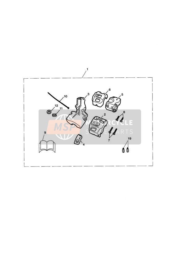 Kit de interruptor de carcasa cromada