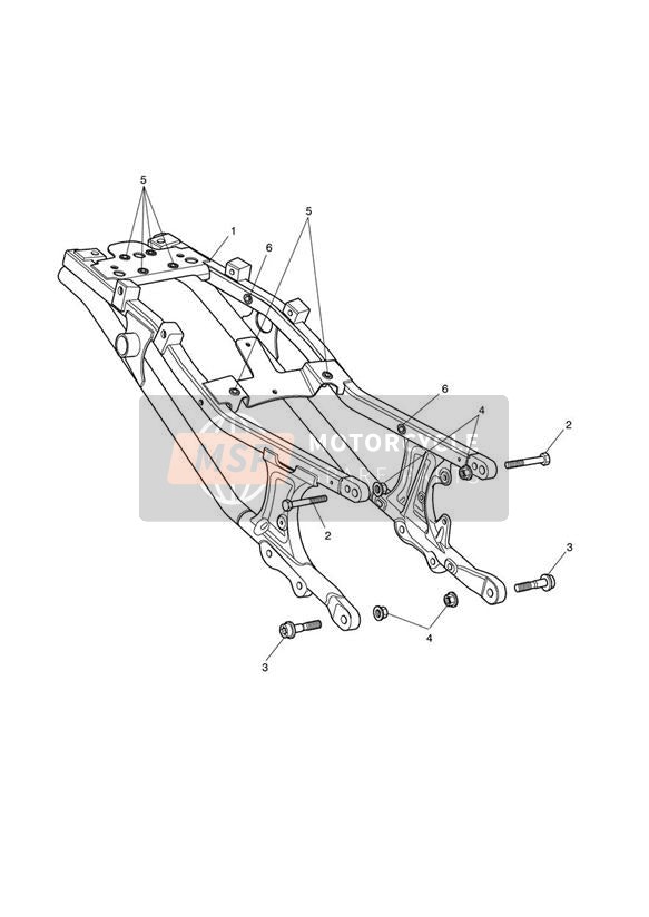 T3332650, Bolt, Tx, M10 X 52.5, Triumph, 1