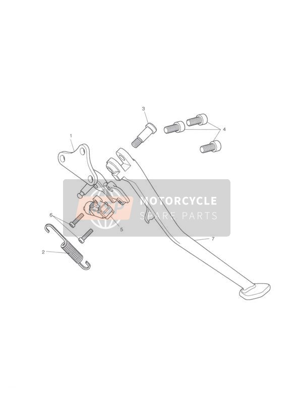 T2080808, Spring, Sidestand, Triumph, 1