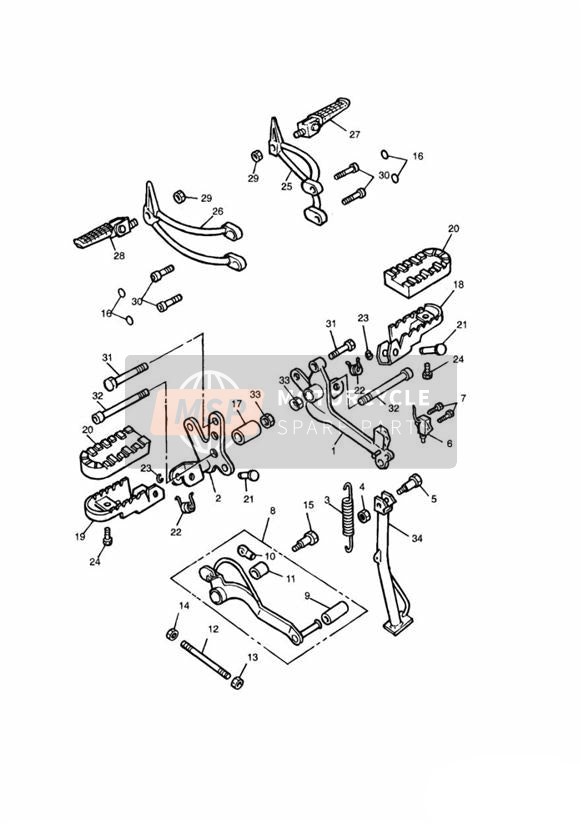 T3450195, Plug, M8, Black, Triumph, 2