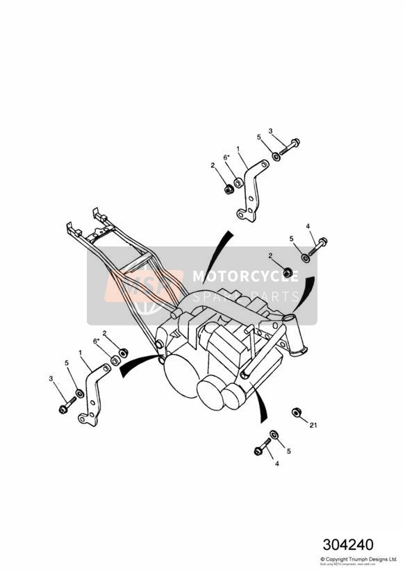 Linkage Carrier Motorsteunbouten