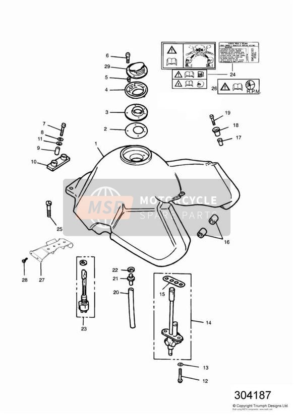 T2400603, Bush, Tank Mount, Triumph, 2