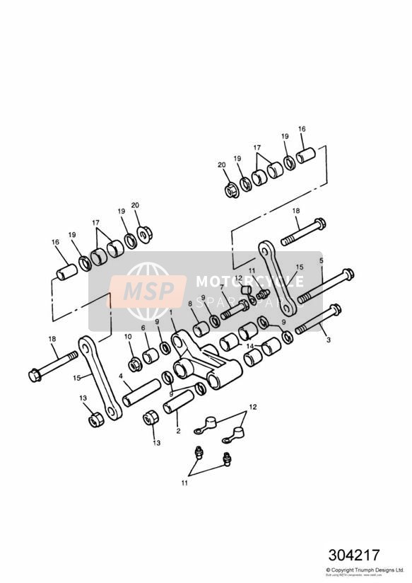 T3350234, Locknut, Flgd, M12 X 1.25, Triumph, 0