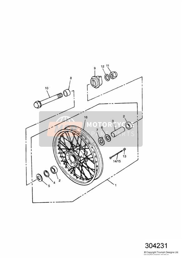 T3555032, Washer, 17 X 30 X 3, Triumph, 1