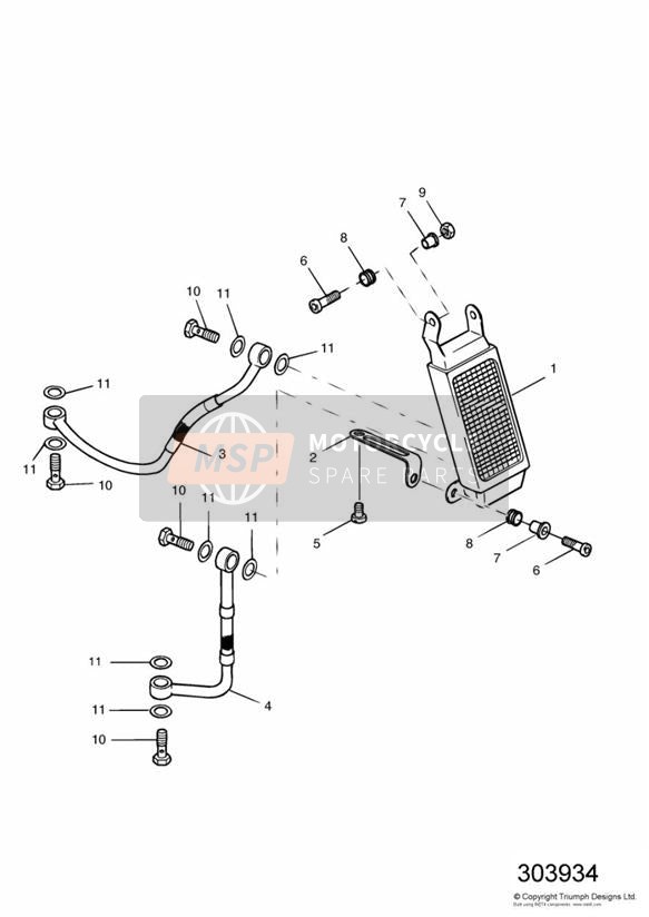 T1210241, Banjo Bolt, M14 X 28, Triumph, 2