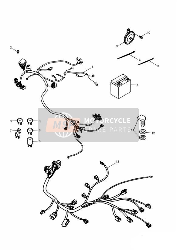 T3700015, Cable Tie, 185.7 Long, Triumph, 1