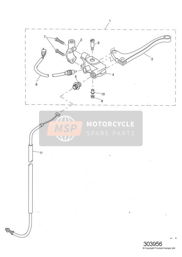 T2046520, Adjuster Screw, Triumph, 1
