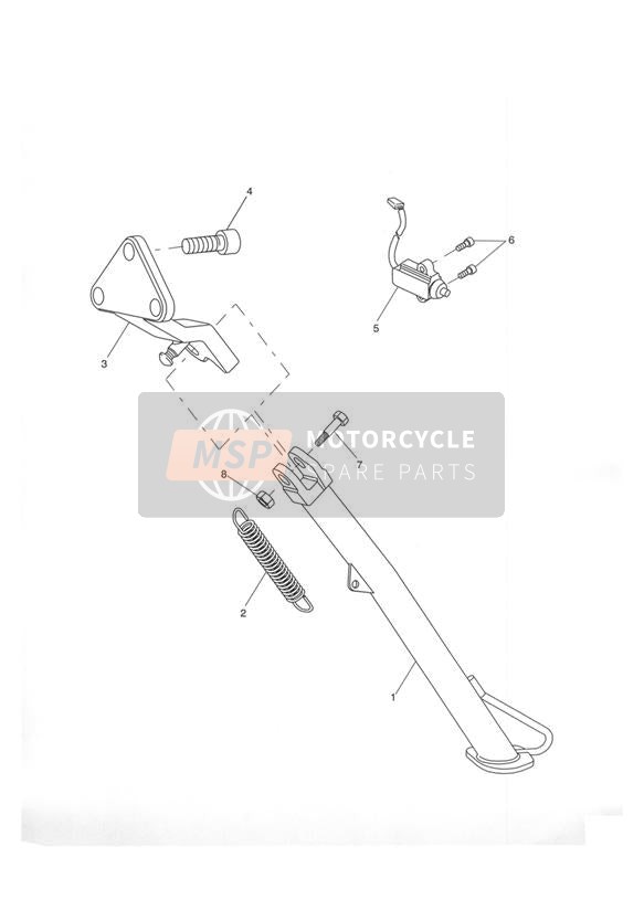 T3331510, Bolt, Shouldered, M10 X 1.25, Triumph, 1