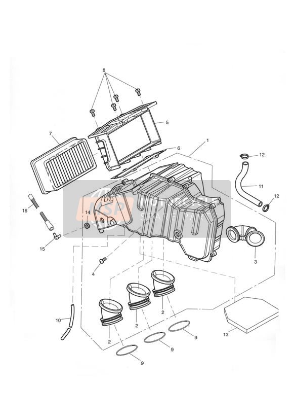 T3700051, Hose Clip, Dia 18.1-20 X 8mm, Triumph, 2