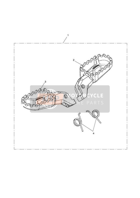 Footrest Pair Type 1 Grey