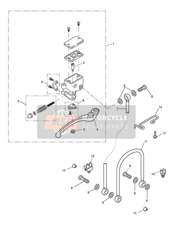 T3700233, Grapa,  Tuberia Freno, Triumph, 2