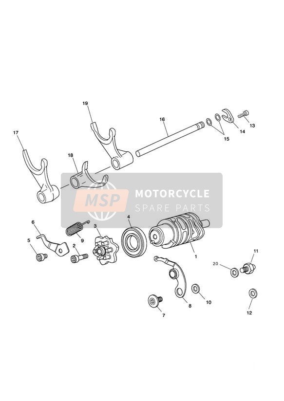 Tambor del Selector de Cambios del Motor No 563846