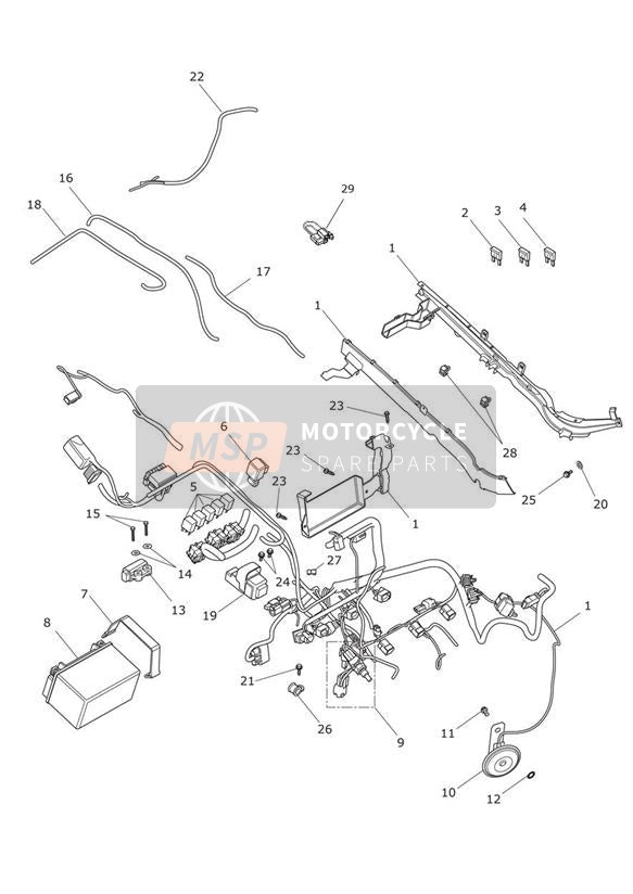 T2500113, Horn Assembly, Hi Tone, Triumph, 0