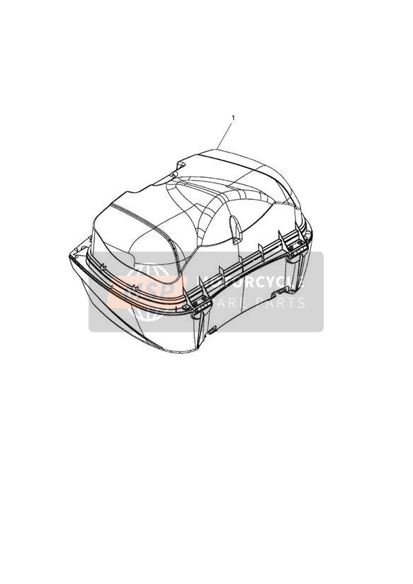 Capot de top case sans couvercle 2