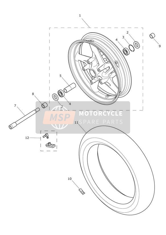 Roue avant