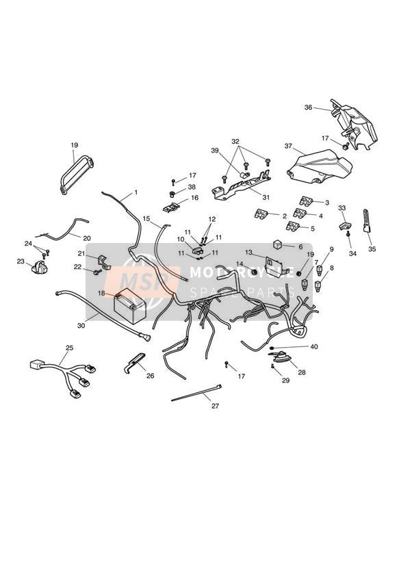 T3330390, Screw, H/hd, M4 X 25, Slv, Enc, Triumph, 2