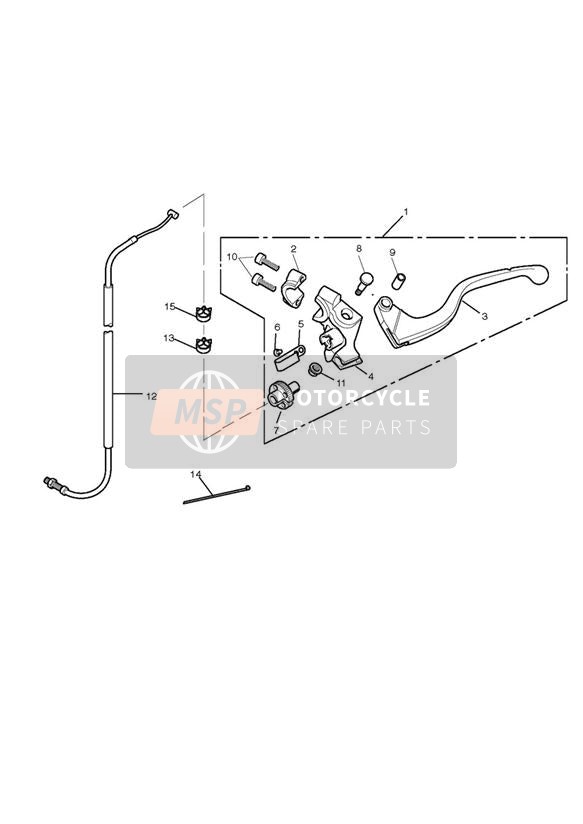 T3700108, Clip, Cable, 14.3 X 10, Triumph, 2