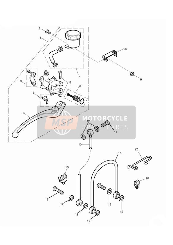 T3350012, Locknut, Flgd, M6, Black, Zinc, Triumph, 2