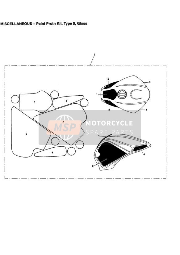 Lakbescherming kit type 5 gloss