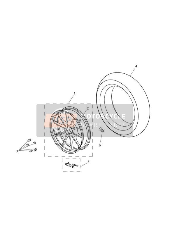 Roue arrière