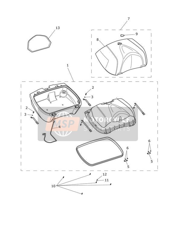 Caja superior
