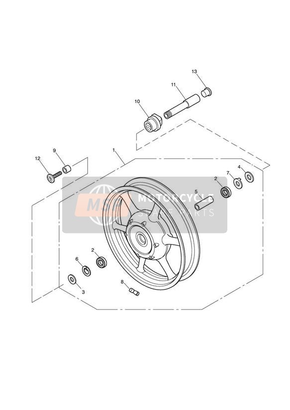 Roue avant (281466F2 279279F4 GT)