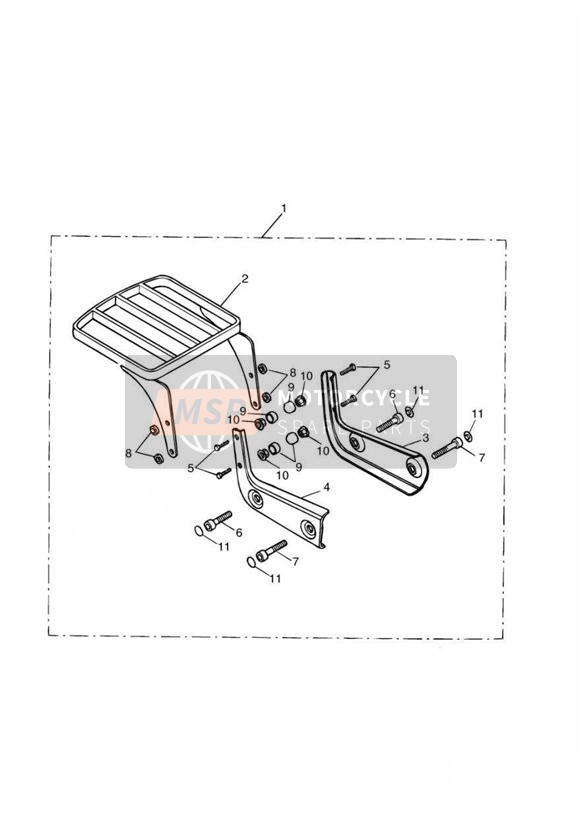 Kit de plaque de montage de porte-bagages