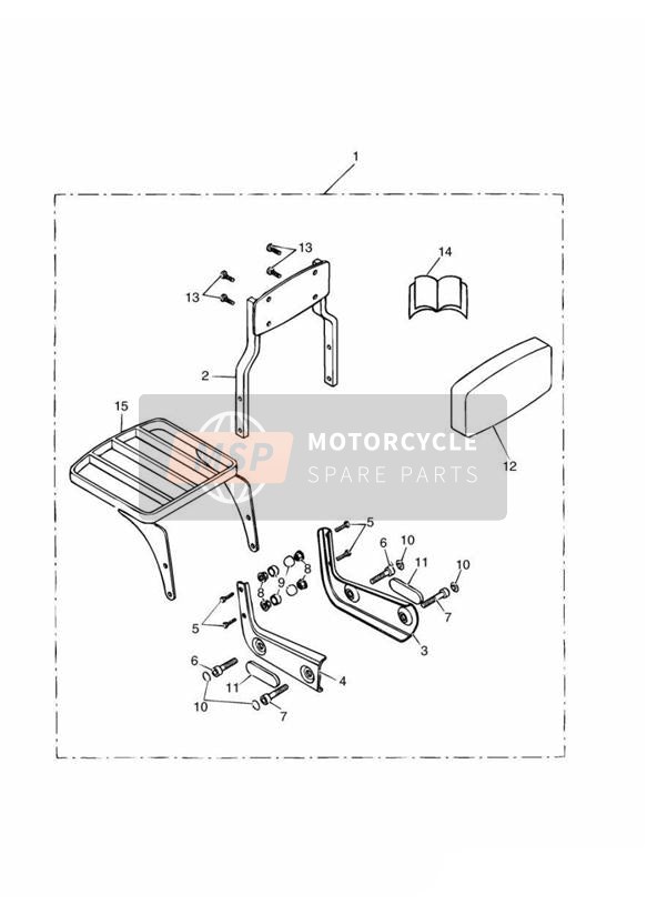 Kit de porte-bagages standard avec dossier passager