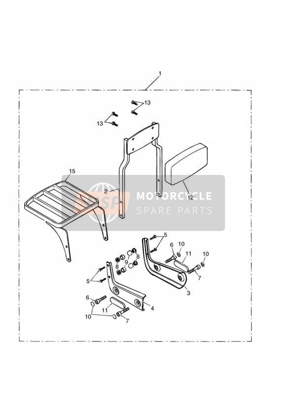 Kit dossier passager et porte-bagages haut