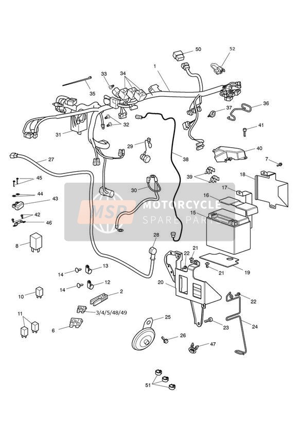 T2501305, Fuse, Mini, 5A, Triumph, 2