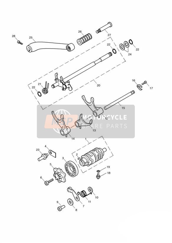 T2081778, Pin, Gearchange, Triumph, 2