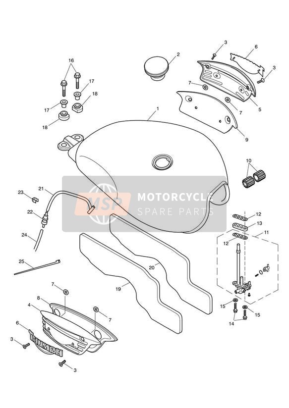 T2400603, Bush, Tank Mount, Triumph, 0