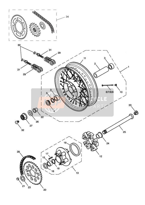 T3555032, Washer, 17 X 30 X 3, Triumph, 2