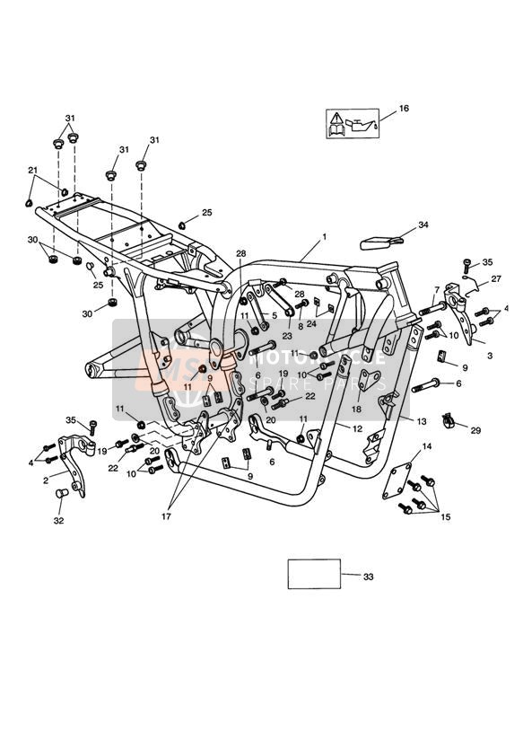 T3202319, Bolt, Hhf, M8 X 35, Slv, Triumph, 1