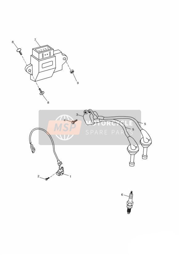 T1290048, Ignition Coil (4 Cyl), Triumph, 1