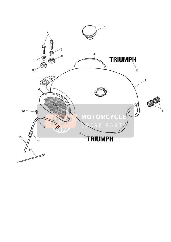 T2400074, Roll Over Valve, Triumph, 2