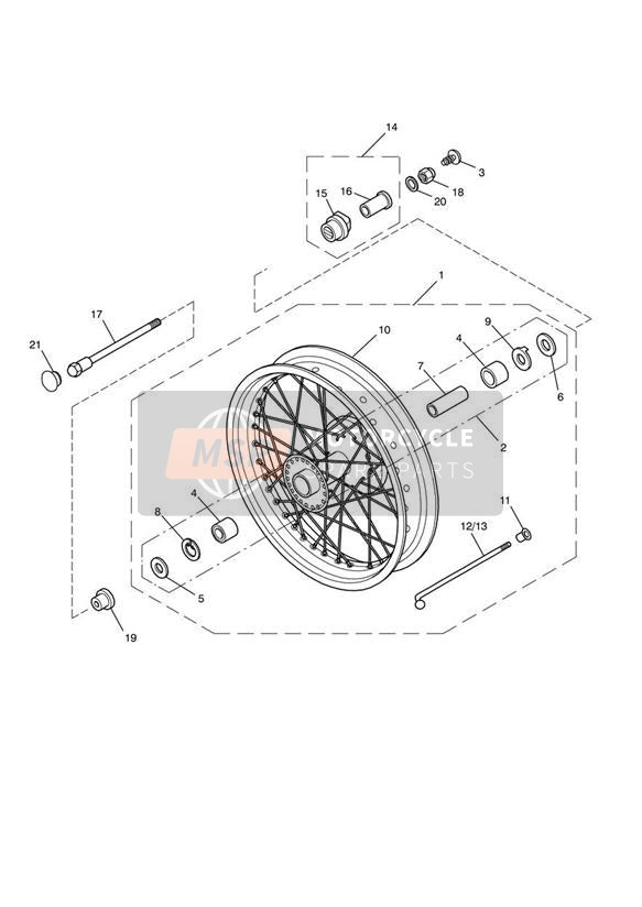 Roue avant