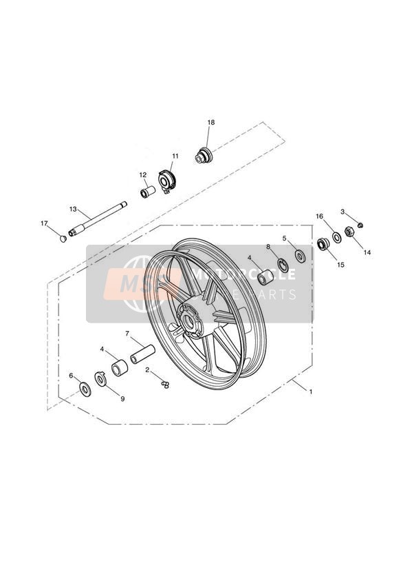 Roue avant