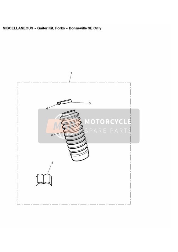 Kit soufflet pour fourches (Bonneville SE uniquement)