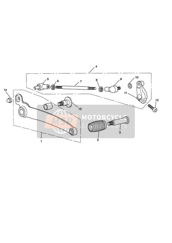 Gangwahlpedal Rocket III Roadster Nur