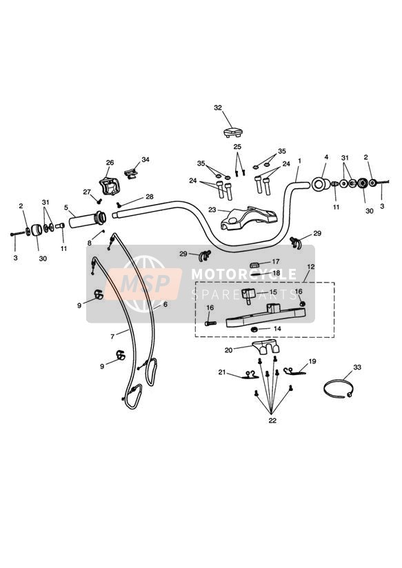 T2040969, Finisher, Handlebar, Triumph, 0