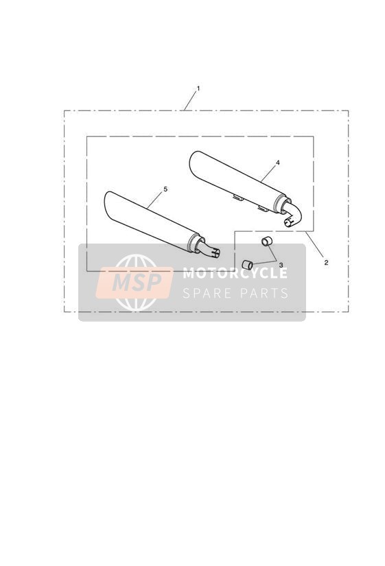 Schalldämpfer-Kit Twin Aftermarket Roadster Nur