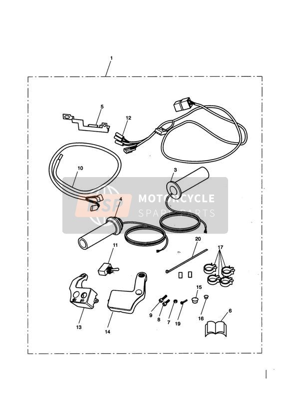 T2046017, Clip, Cable, Black, Triumph, 1