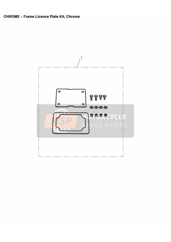 Kit de matrícula de marco