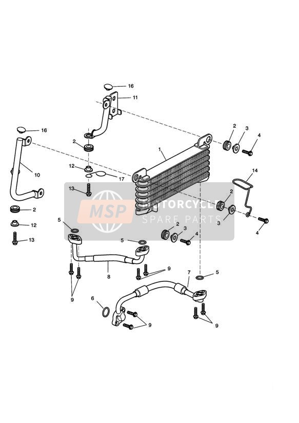 Refroidisseur d'huile Eng n° 261328 GT