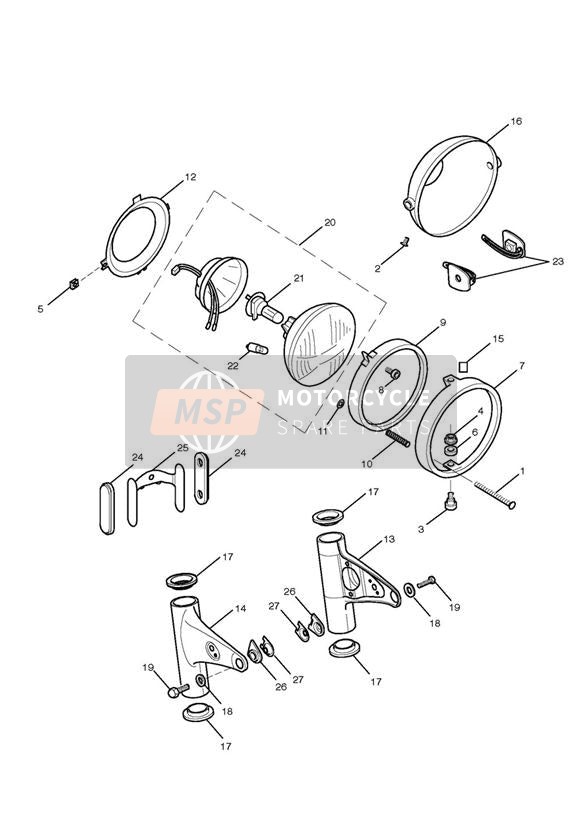 Conjunto de faros delanteros