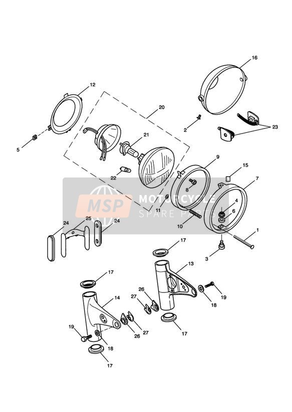 Conjunto de faros delanteros