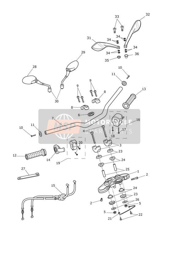 T3330643, Screw, M5 X 30, Csk Skt, Patch, Triumph, 0